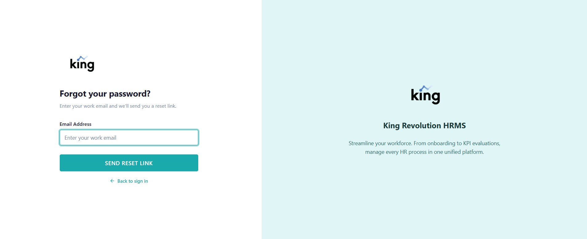 Forgot Password form