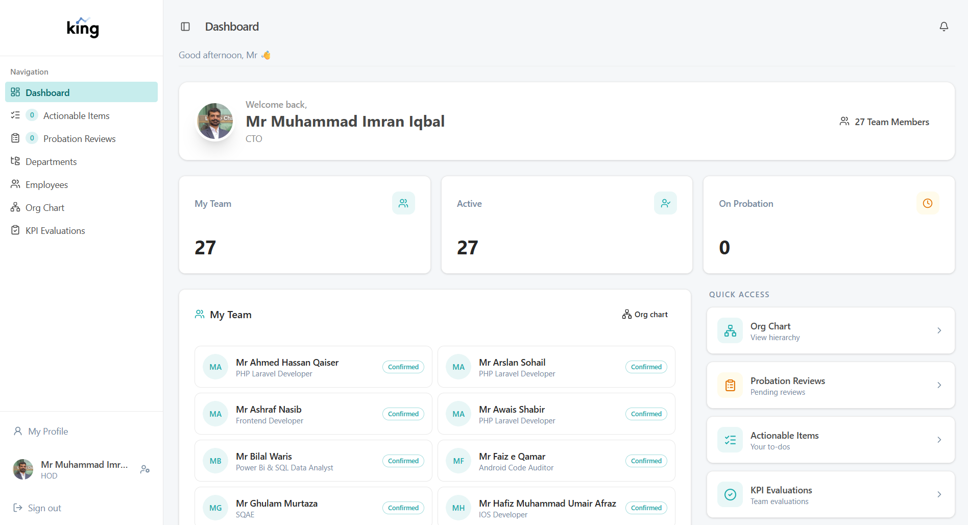 Manager Dashboard